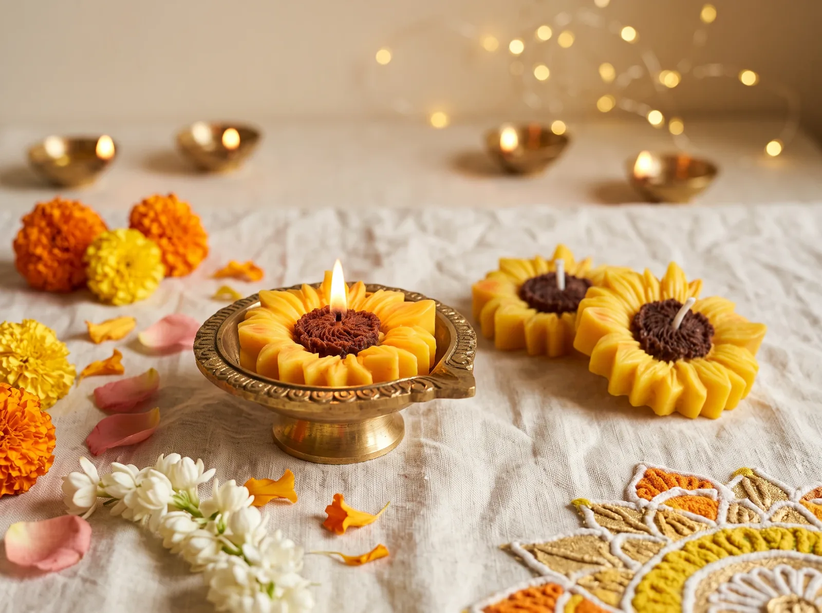 Floating Sunflower Candle photo 2